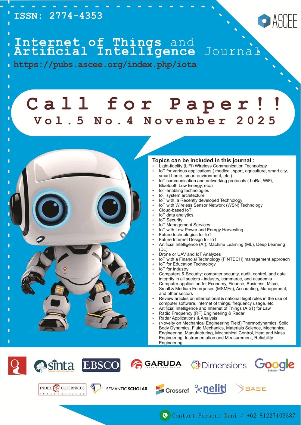 					View Vol. 5 No. 4 (2025): Volume 5 Issue 4, 2025 [November]
				
